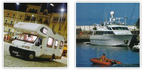 Motor Home and Boat